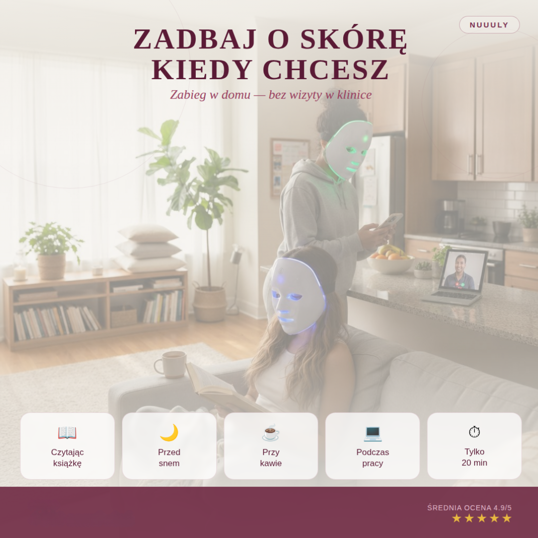 Maska LED Lumio - Codzienny kwadrans dla Twojej skóry