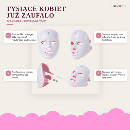 Maska LED Lumio - Codzienny kwadrans dla Twojej skóry
